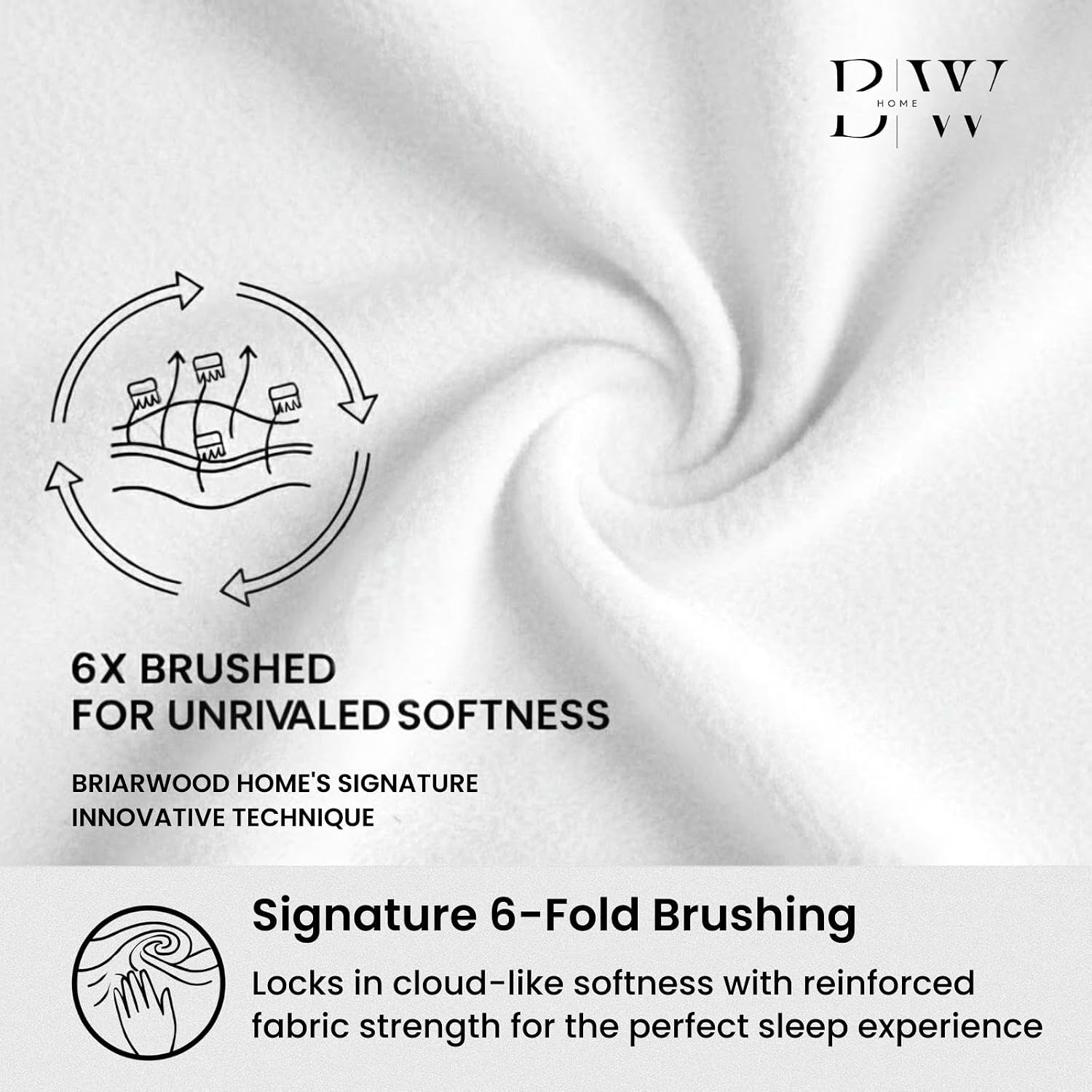 Briarwood Home Printed Flannel Sheet Set, 100% Natural Cotton, Soft, Warm & Deep Pocket, Advanced Nano-Tech Resistance to Pilling, Brushed 6 Times for Softness, Damask Navy, Queen, 4 Piece - Image 3