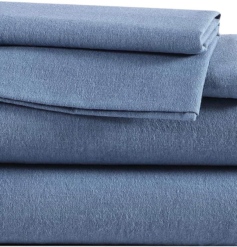 Eddie Bauer - Full Sheet Set with Fitted Sheet & Pillowcases, Cotton | 100% Cotton Flannel, Deep Pocket Fitted Sheet, Full Size, Flat Sheet & Pillowcases Included